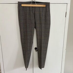 Theory Women's Plaid Wool Cropped Pants